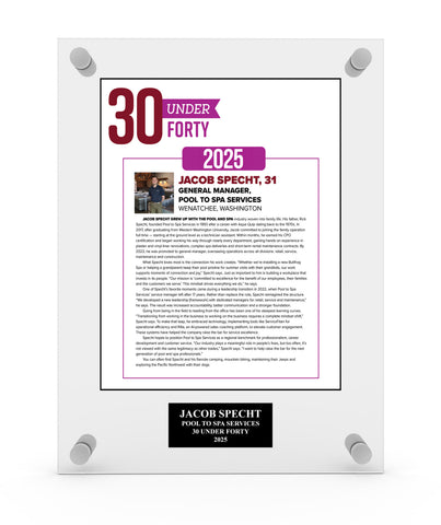 2025 SpaRetailer Acrylic Plaque