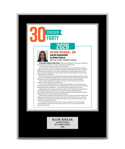 2026 SpaRetailer Wood Plaque